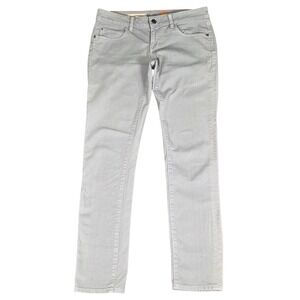 Anthropologie Pilcro Letterpress Jeans Womens Size 32 Light Gray Fit Stet Basic